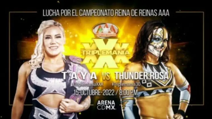 Thunder Rosa é retirada da AAA TripleManía XXX: Mexico City