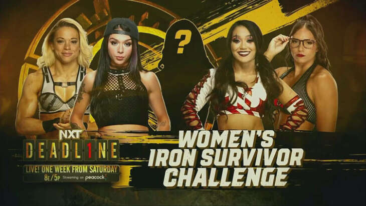 Última lutadora se classifica para o Women’s Iron Survivor Challenge no NXT Deadline