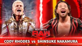 "Cody Rhodes vs. Shinsuke Nakamura" acontecerá no próximo WWE RAW