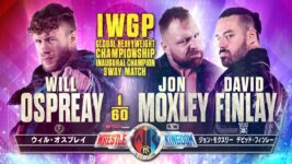 Jon Moxley, Will Ospreay e David Finlay disputarão o novo IWGP Global Heavyweight Championship no NJPW Wrestle Kingdom