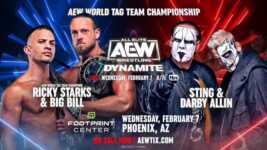 Sting e Darby Allin disputarão o AEW World Tag Team Championship