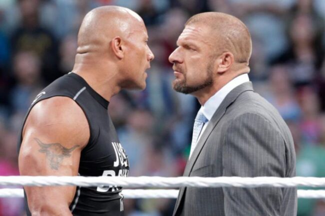 The Rock sai do personagem e rasga elogios para Triple H