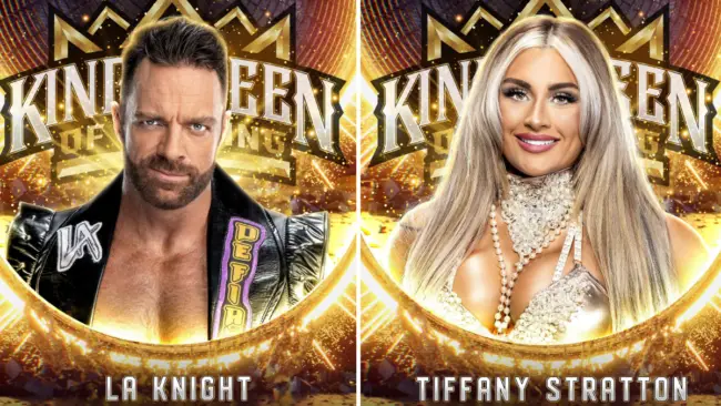 Tiffany Stratton e LA Knight avançam no King and Queen of the Ring