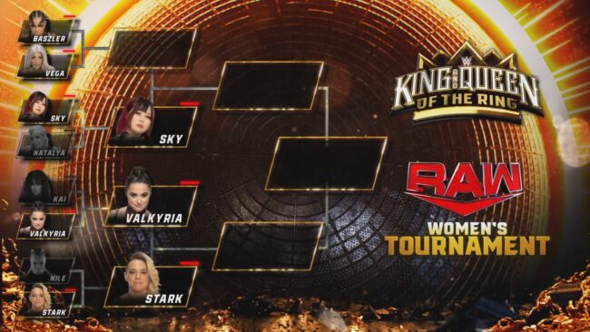 IYO SKY, Zoey Stark e Lyra Valkyra avançam no WWE Queen of the Ring