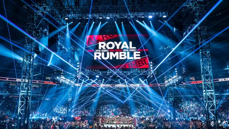 WWE Begins Setting Up Royal Rumble Set at Lucas Oil Stadium