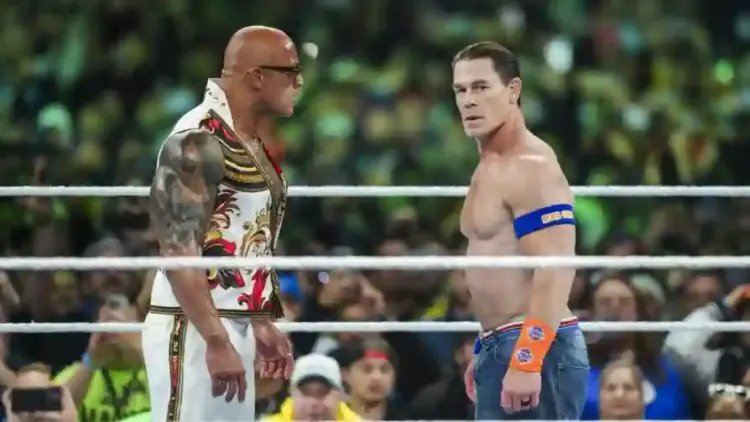 The Rock Mocks John Cena Ahead of Elimination Chamber