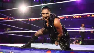 Watch: Rhea Ripley Faces Wardrobe Issue During WWE Live Event