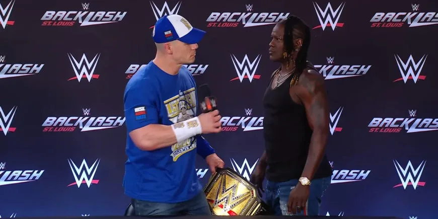 John Cena Turns on R-Truth in Explosive Backlash Press Conference Table Spot