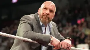 MONTREAL, CANADA - APRIL 15: Triple H makes an appearance during Monday Night RAW at the Bell Centre on April 15, 2024 in Montreal, Canada.  (Photo by WWE/Getty Images)