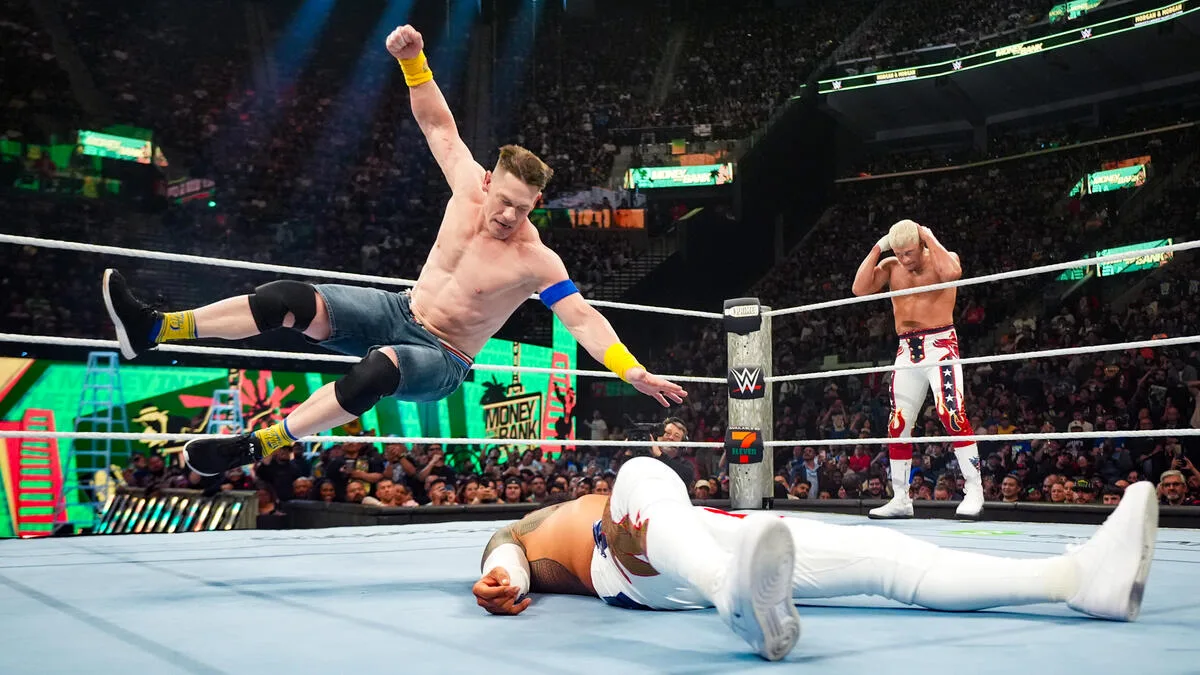 INGLEWOOD, CALIFORNIA - JUNE 7: <> during WWE’s Money in the Bank at Intuit Dome on June 7, 2025 in Inglewood, California.  (Photo by <>/WWE)