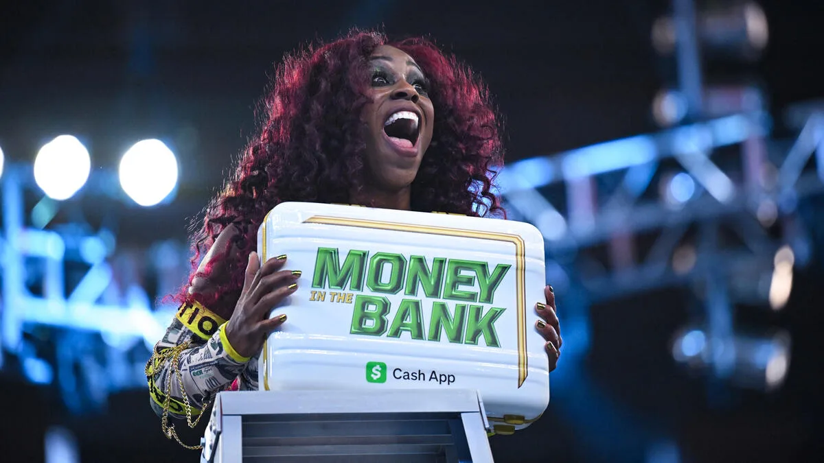 INGLEWOOD, CALIFORNIA - JUNE 7: <> during WWE’s Money in the Bank at Intuit Dome on June 7, 2025 in Inglewood, California.  (Photo by <>/WWE)