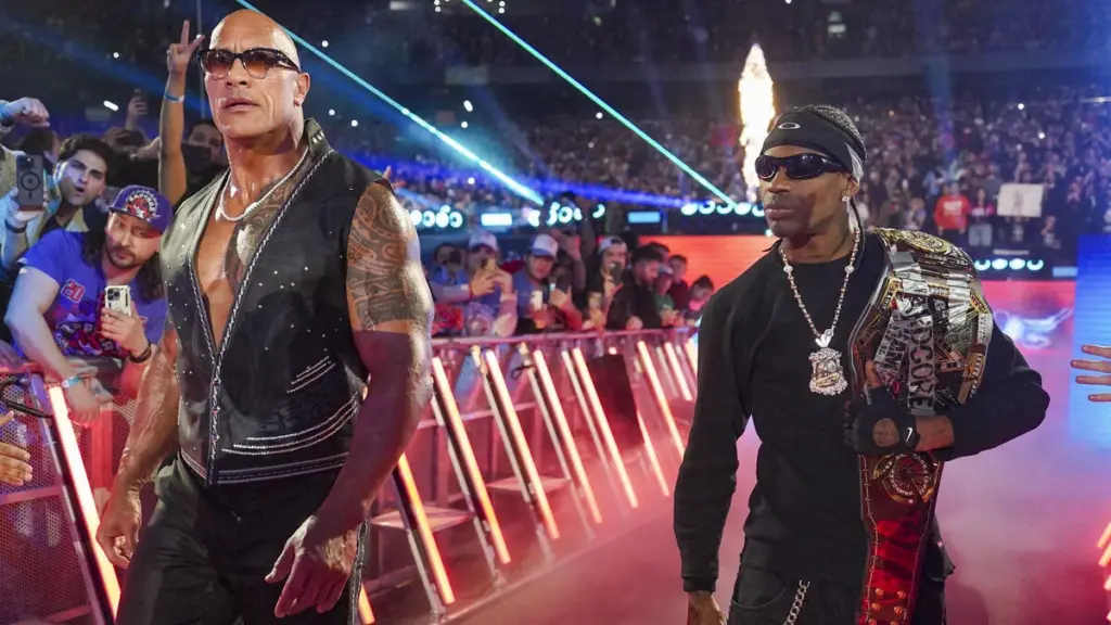 The Rock Explains Travis Scott’s WWE Elimination Chamber Involvement