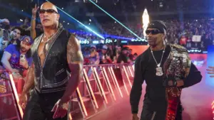 The Rock Explains Travis Scott’s WWE Elimination Chamber Involvement