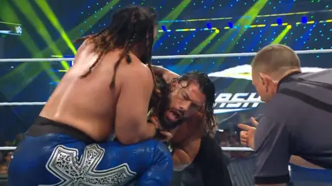 Roman Reigns Retains the Title at WWE Backlash But Gets Destroyed by Jacob Fatu