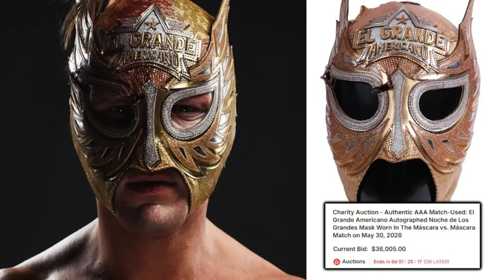 El Grande Americano Mask Sells For Over $50,000 In WWE Charity Auction