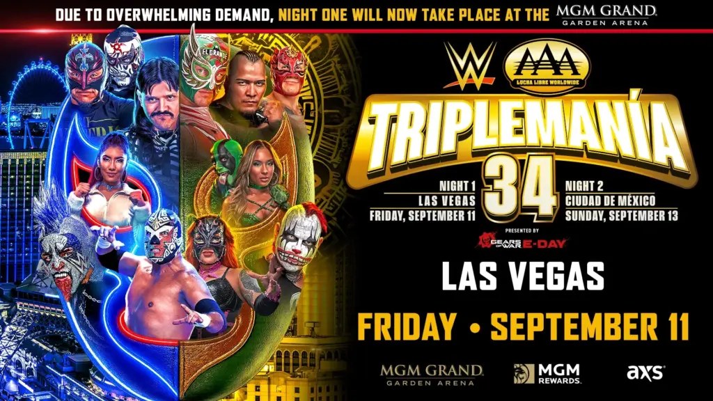 WWE/AAA Move Triplemanía 34 to New Location Due to High Ticket Interest