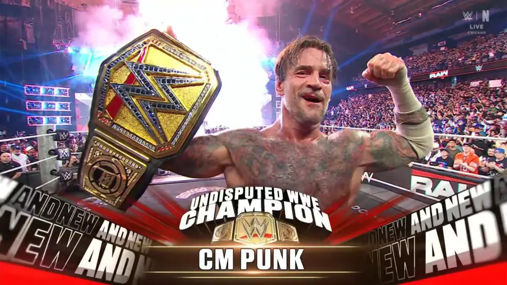 CM Punk Defeats Sami Zayn to Win Undisputed WWE Championship