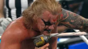 WATCH: “The Painmaker” Chris Jericho Attacks Tommaso Ciampa With a Drill at AEW Redemption