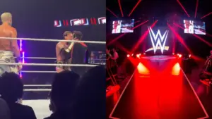 CM Punk and Cody Rhodes Kiss Danhausen at WWE Live Event