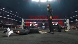 Roman Reigns and Seth Rollins’ Contract Signing Ends in Chaos on WWE RAW