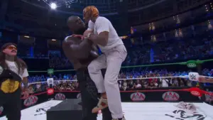 Omos Attacks Rey Mysterio, Suspended Indefinitely From AAA