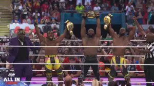 Kofi, Austin Creed, and Swerve Strickland Win AEW World Trios Championship at All In London