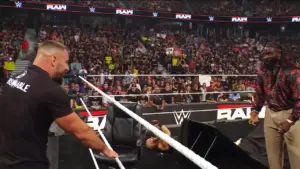 Oba Femi, Bron Breakker Contract Signing Ends in Chaos on WWE RAW