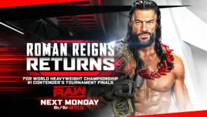 WWE Announces Date for Roman Reigns’ Return to RAW