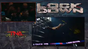 Jason Hotch Hits Insane Dive Off the Top of the Cage at TNA Lockdown