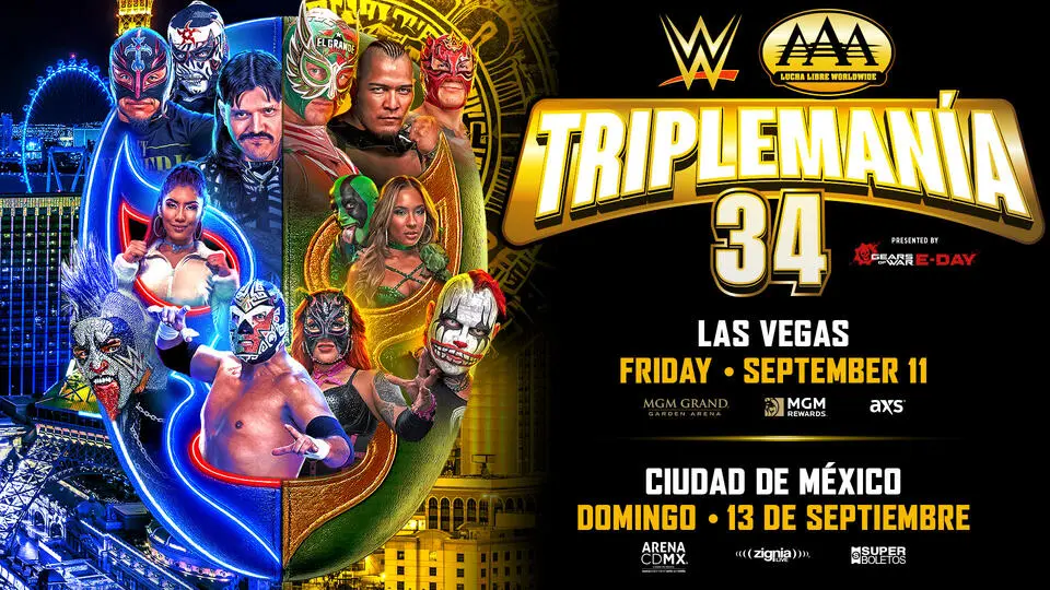 Major Fatal Four-Way Added to AAA TripleMania 34 Card