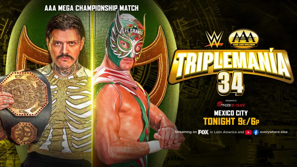 AAA Triplemanía 34 (Night 2) Live Results – Dominik Mysterio vs. El Grande Americano!