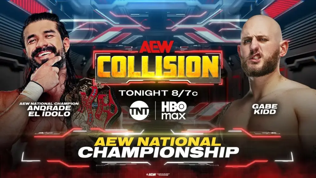 AEW Collision (09/05/26) Live Results – Andrade vs. Kidd, TBS Title Match, More!