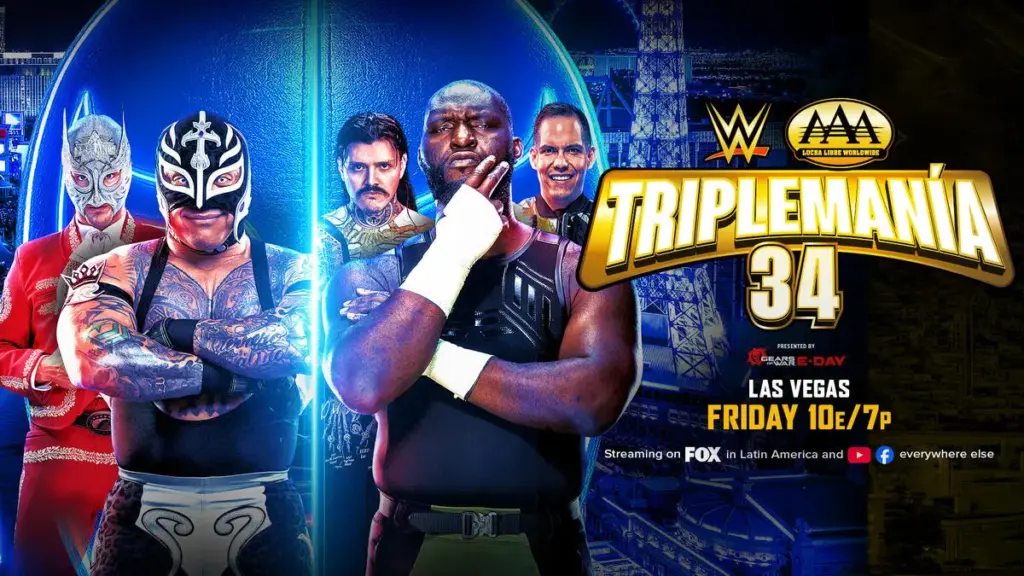 AAA Triplemanía 34 (Night 1) Live Results – Rey Mysterio vs. Omos, More!