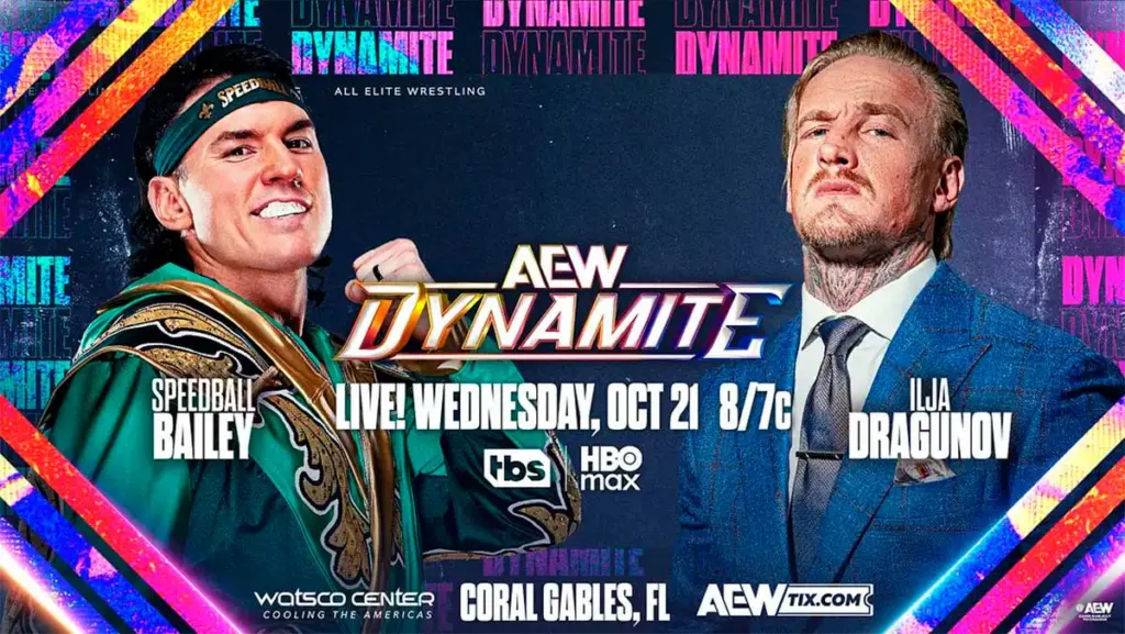 AEW Dynamite (10/21/26) Live Results – Ilja Dragunov’s Debut, Will Ospreay in Action, More!