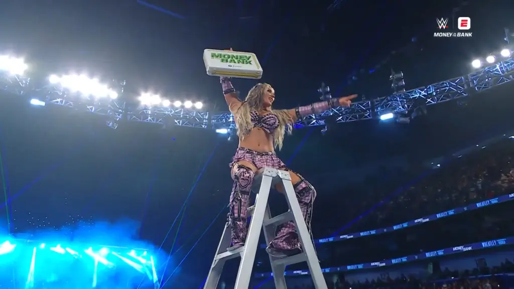 Tiffany Stratton Wins WWE Women’s Money in the Bank Ladder Match