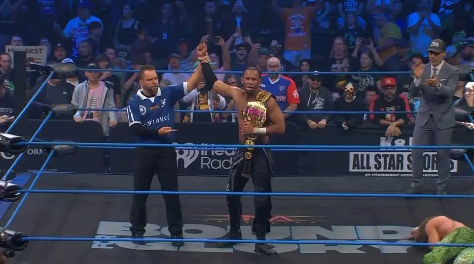 Leon Slater Wins First TNA World Title at Bound for Glory